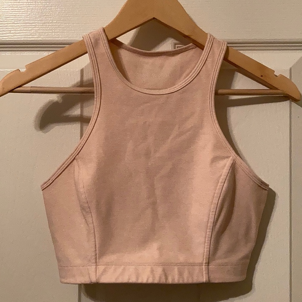 Outdoor Voices Blush Pink Sports Bra